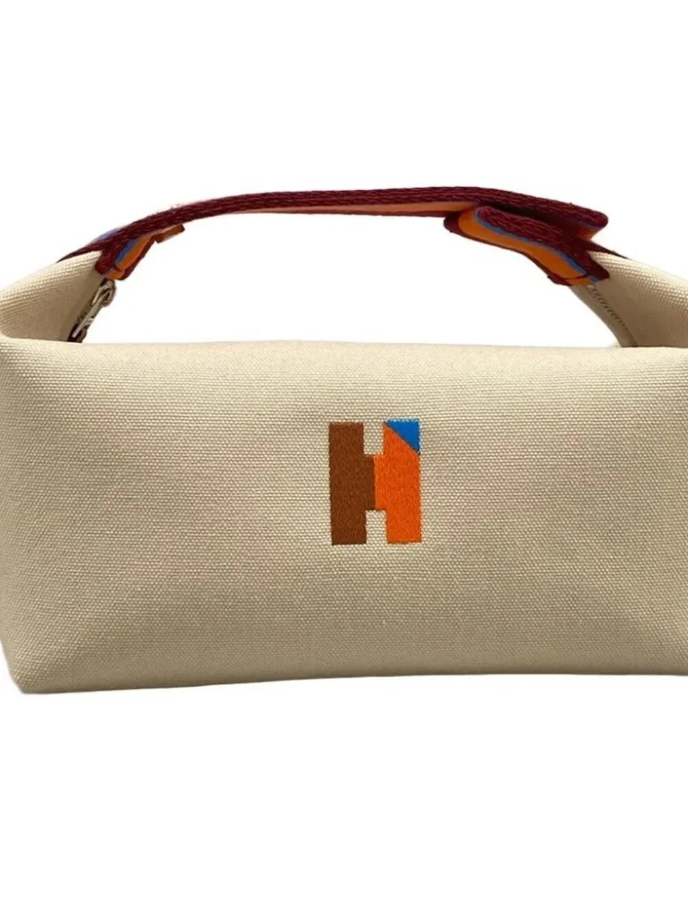 HERMES Natural Cotton None Pouch